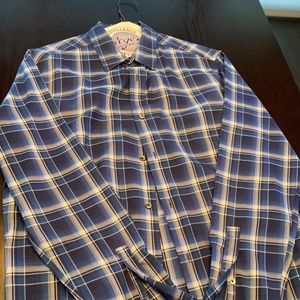 Blue Vince Long Sleeved Button Down Shirt